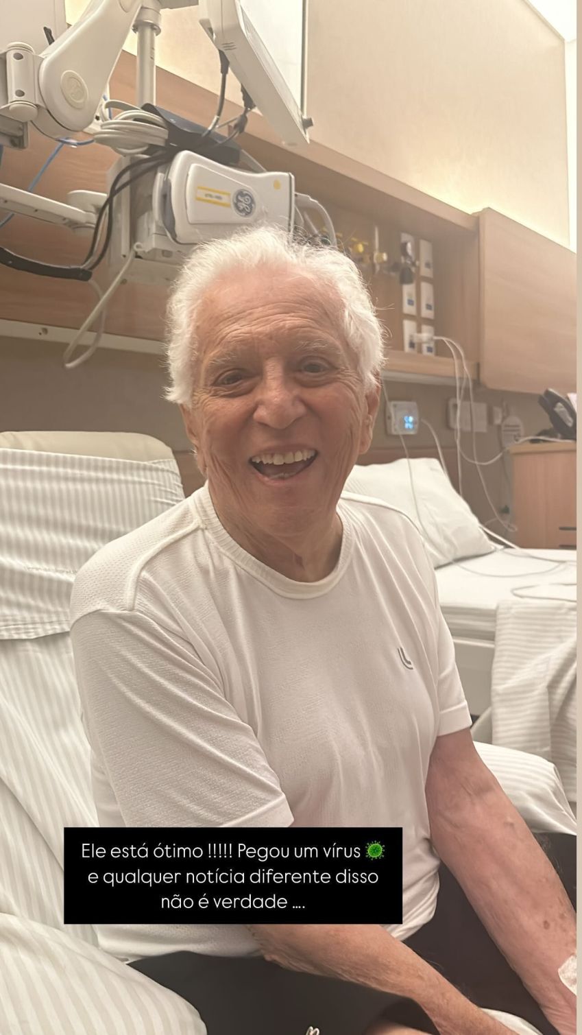 Carlos Alberto de Nóbrega está internado em São Paulo • Instagram/Renata de Nóbrega