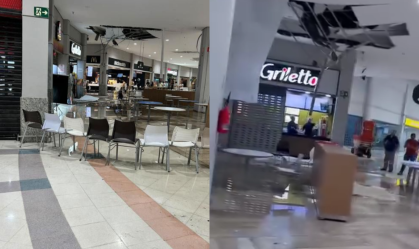 Vídeo: teto de praça de alimentação do Assaí Anchieta desaba no ABC