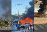 Veja vídeos do avião que caiu hoje em São Paulo