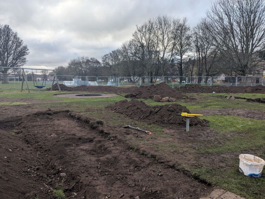 Parque infantil em Wooler, norte da Inglaterra • Kerren Rodgers via CNN Newsource