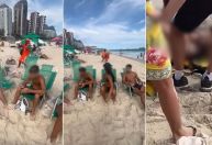 Vídeo: vendedor de mate é esfaqueado por outro durante briga em praia no RJ