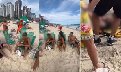 Vídeo: vendedor de mate é esfaqueado por outro durante briga em praia no RJ