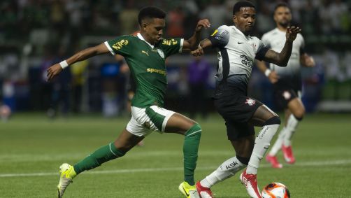 Lance de Palmeiras x Corinthians pelo Paulistão