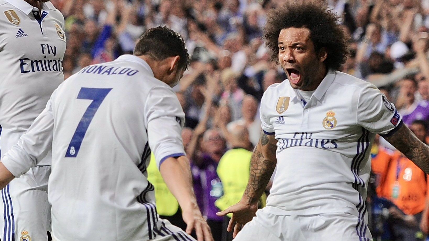 Cristiano Ronaldo e Marcelo jogaram juntos no Real Madrid durante nove anos