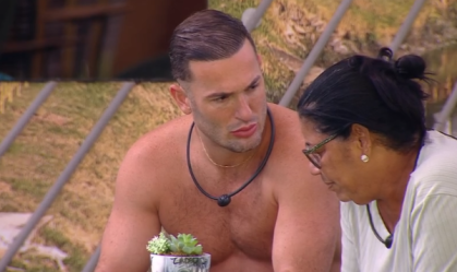 Diego Hypolito questiona Delma sobre situação com Aline no BBB 25