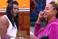 BBB25: veja a reação de Diogo ao saber que Aline beijou Thamiris