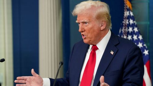 Presidente dos EUA, Donald Trump, em Washington.
