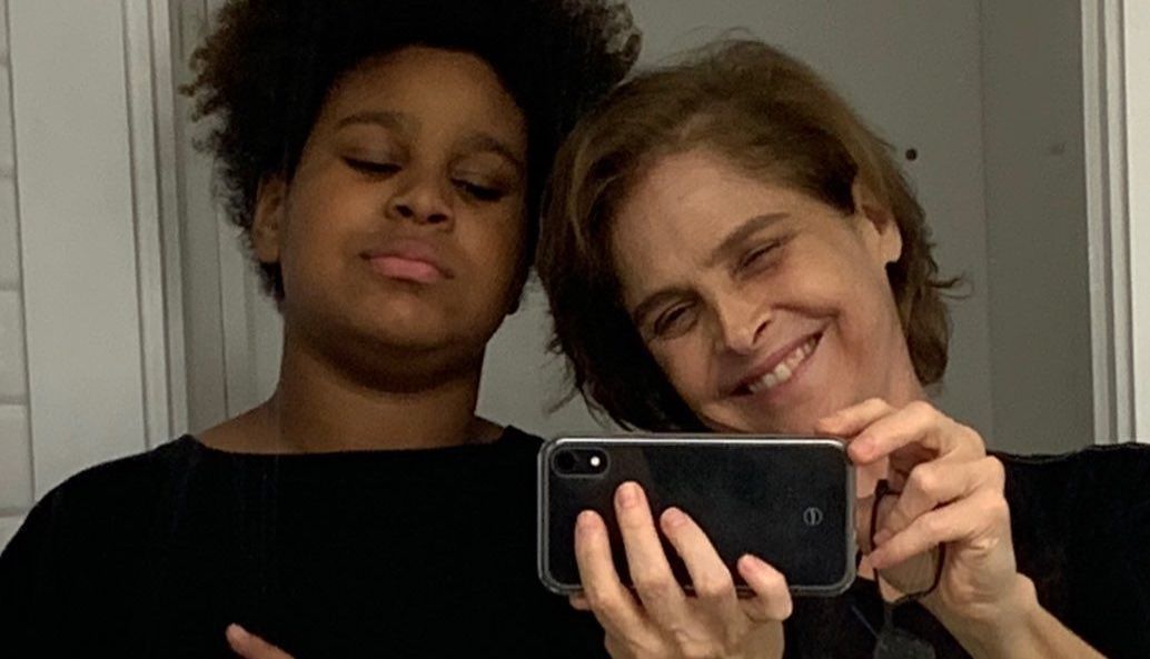 Drica Moraes e filho