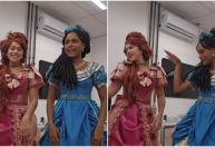 Estrelas de "Garota do Momento", Maisa e Duda Santos se divertem com dança