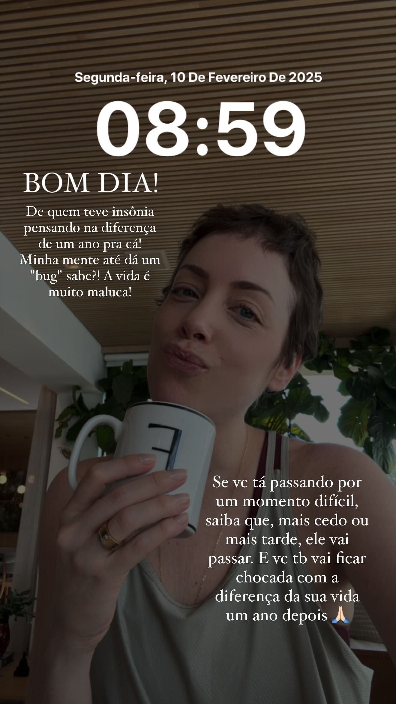 Fabiana Justus compartilha reflexão um ano após raspar os cabelos em tratamento de câncer • Instagram/Fabiana Justus