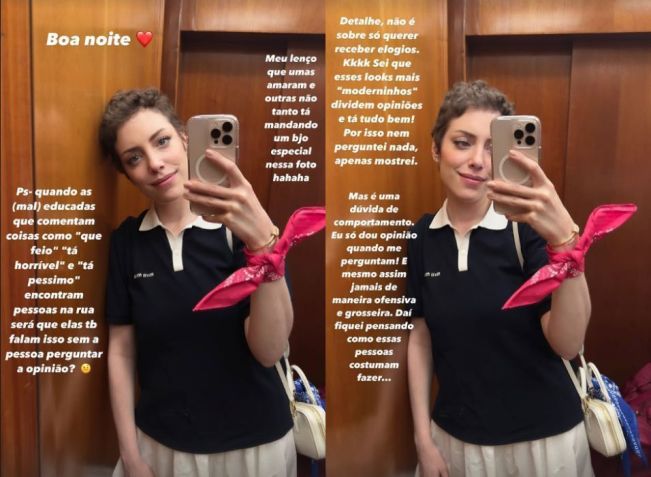 Fabiana Justus desabafa na web • Instagram/Fabiana Justus