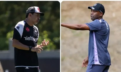 Fábio Carille, do Vasco, e Cláudio Caçapa, do Botafogo, se enfrentam em clássico neste domingo (23)