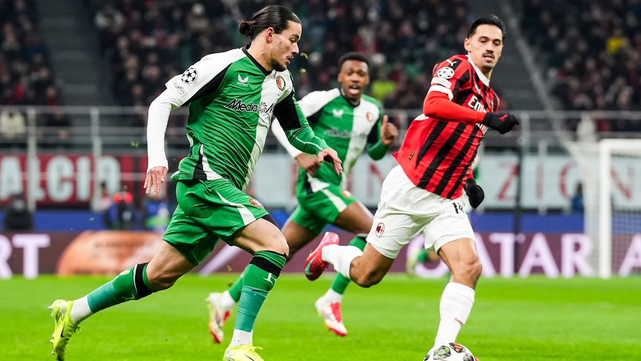 Feyenoord avançou na Champions League após passar pelo Milan