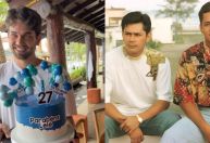 Filho de Leandro comemora aniversário com o tio, o cantor Leonardo