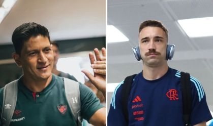 Fluminense, e Léo Ortiz, do Flamengo: clássico carioca acontece neste sábado (8)