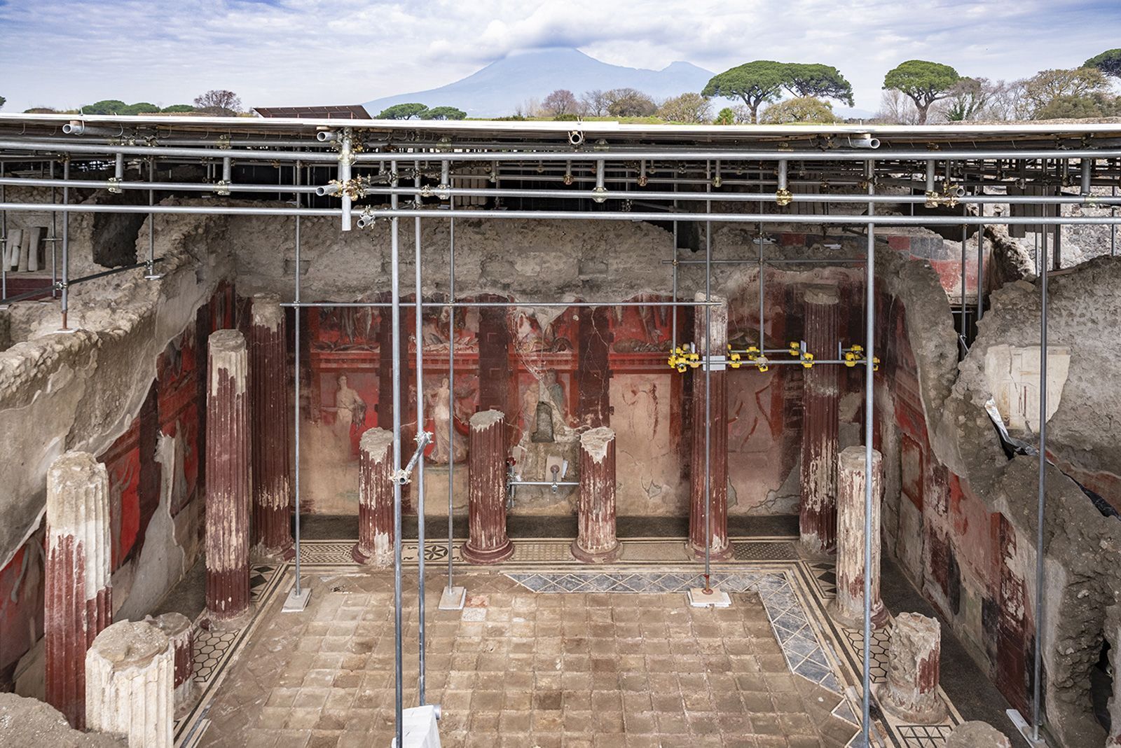 Apenas 15 visitantes poderão entrar na sala por vez • Silvia Vacca/Pompeii Sites