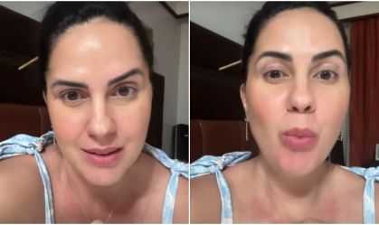 Graciele Lacerda desabafa sobre filha de 1 mês: “Vivia grudada em mim”