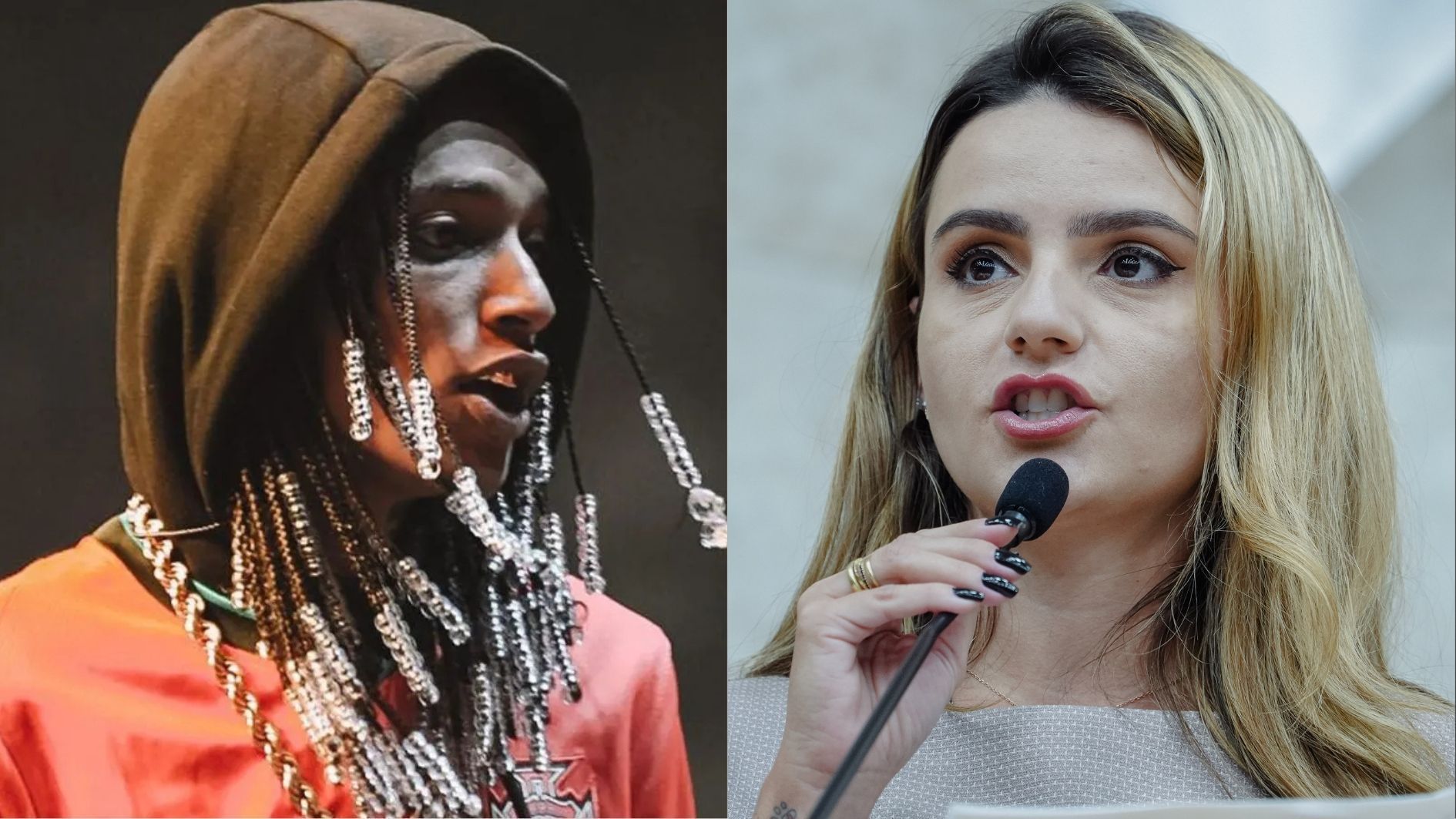 Oruam e Amanda Vettorazzo