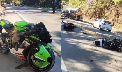 Acidente com motos de alta cilindrada deixa 2 mortos e 2 feridos no ES