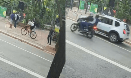 Novo vídeo mostra ciclista morto sendo perseguido por motoqueiros em SP