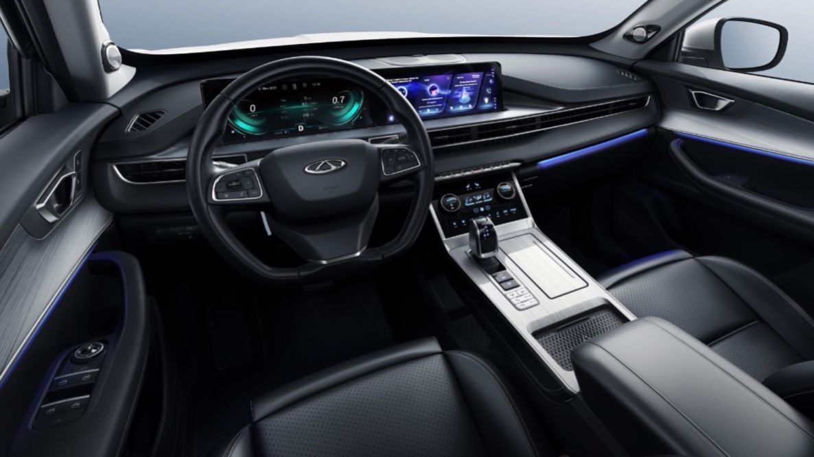 Interior do novo Tiggo 7 PHEV • Divulgação