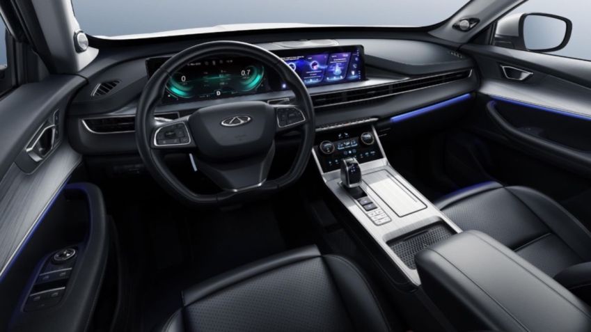 Interior do novo Tiggo 7 PHEV • Divulgação