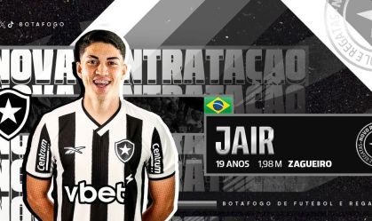 Botafogo anuncia contratação de zagueiro ex-Santos