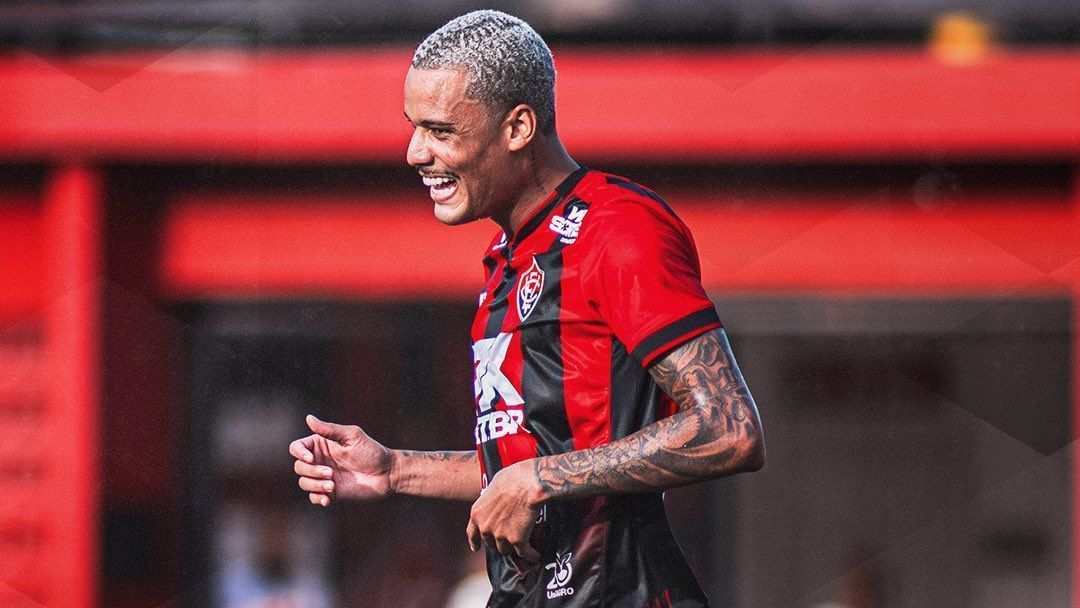 Janderson comemora gol pelo Vitória • Foto: Divulgação/ Vitória
