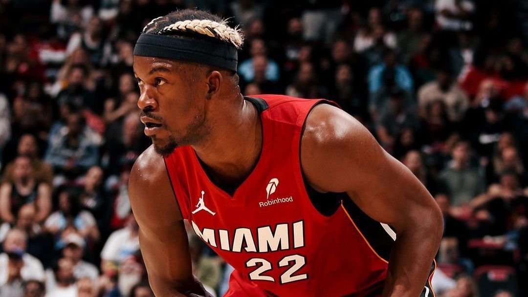 Jimmy Butler em partida do Miami Heat