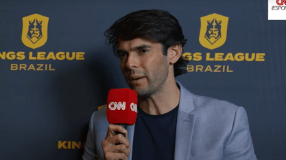Kaká, presidente da Kings League Brazil, em entrevista exclusiva à CNN