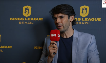 Kaká, presidente da Kings League Brazil, em entrevista exclusiva à CNN