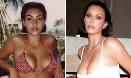 Kim Kardashian resgata foto de 1994; veja mudanças