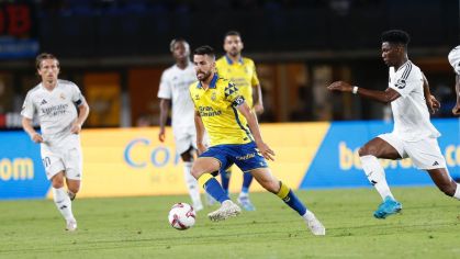 Kirian Rodríguez em jogo do Las Palmas