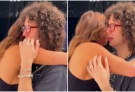 Luciana Gimenez ganha visita especial de filho com Mick Jagger no trabalho