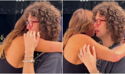 Luciana Gimenez ganha visita especial de filho com Mick Jagger no trabalho