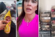 Luciana Gimenez mostra pilha de sapatos grifados em antiga casa: "Vintage"