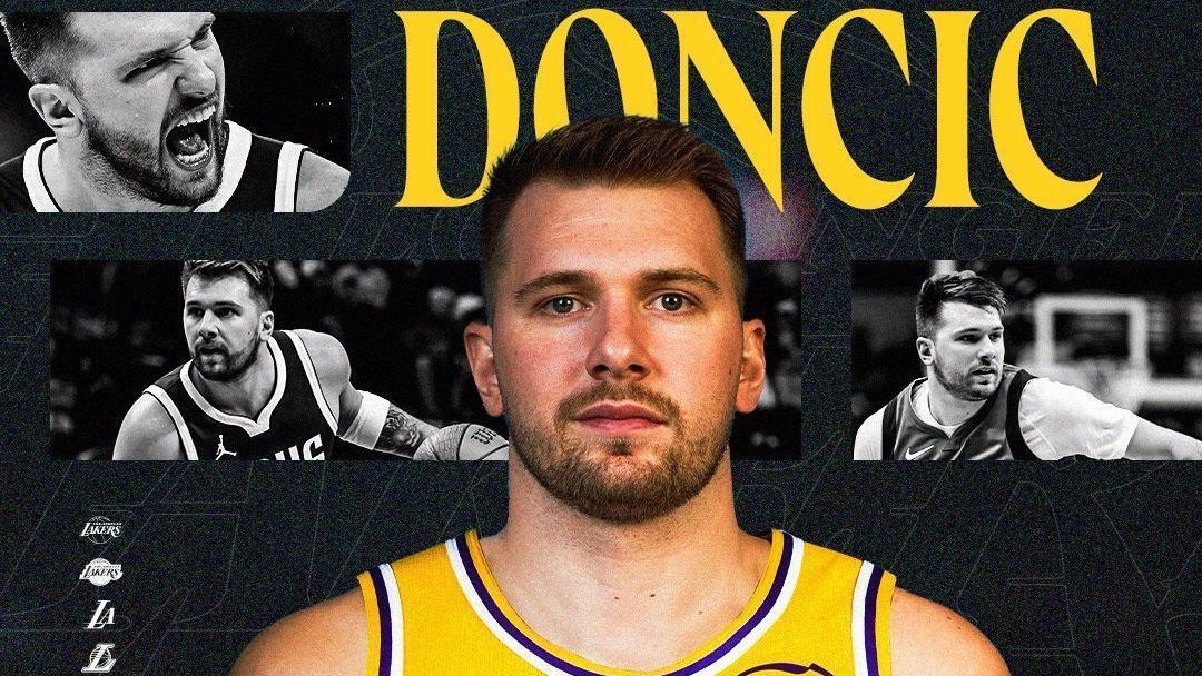 Luka Doncic foi anunciado pelos Lakers e usará o número 77