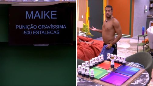Maike perde 500 estalecas no BBB 25