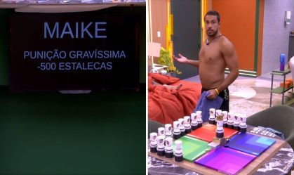 Maike perde 500 estalecas no BBB 25
