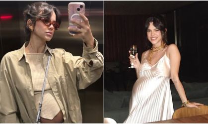 Manu Gavassi mostra barrigão de 7 meses de gravidez