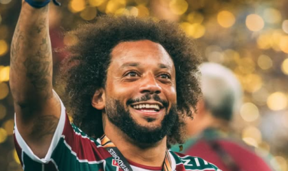 Marcelo após vencer a Libertadores pelo Fluminense