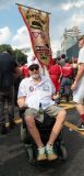 Marcelo Rubens Paiva no bloco Acadêmicos do Baixa Augusta, em São Paulo