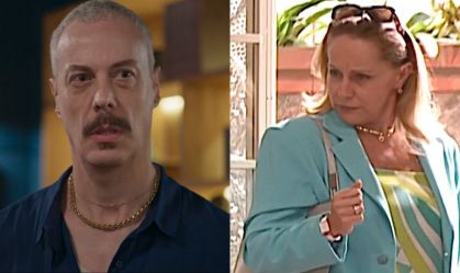 Marco (Guilherme Ewber) e Ruth (Lucinha Lins) em "Volta Por Cima"