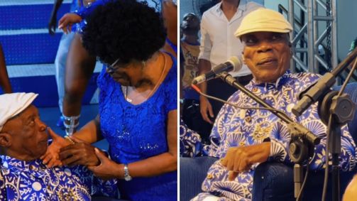 Milton Nascimento participa de ensaio da Portela