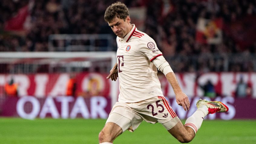 Muller em jogo da Champions League • Foto: Divulgação/ @FCBayern