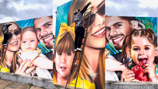 “Caraca! Muito lindo. Parabéns e obrigada pelo carinho”, Virginia comentou na publicação feita pelo artista responsável