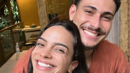 Natinha ao lado do ex-namorado no Rio de Janeiro após visita surpresa