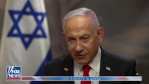Benjamin Netanyahu em entrevista à Fox News.