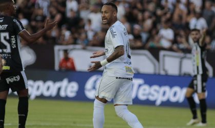 Neymar em Inter de Limeira x Santos