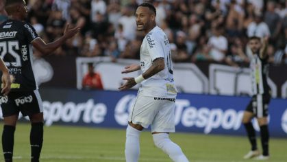 Neymar em Inter de Limeira x Santos